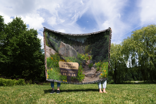 Custom Colorado 14er Woven Blanket: Celebrate Your Summit